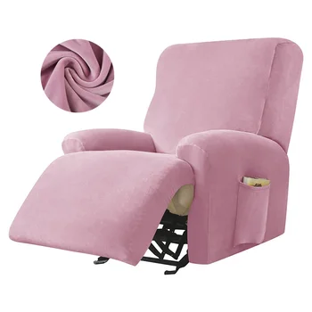 כורסת קטיפה כיסוי פיצול עיצוב עיסוי עצלן הכסא כיסוי מתיחה אחת הספה הספה לכיסוי כורסה מכסה Soild צבע