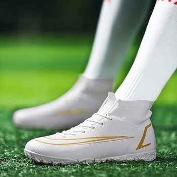 באיכות גבוהה מסי Chuteira החברה עמיד קל Futsal אימון כדורגל נעלי נוחות נעלי ספורט סיטונאי 35-47 גודל