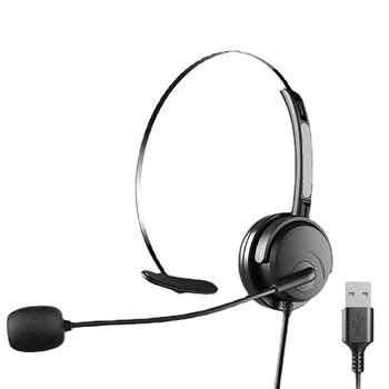 יחיד אוזניות אוזניות נייד אודיו-ויזואלי. אוזניות מחשב טלפון נייד ממשק USB