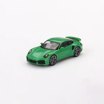 למות הליהוק-1:64 מידה 911 טורבו S פיתון ירוק סימולציה סגסוגת דגם המכונית סטטי קישוטי מתכת תצוגת צעצועי ילדים מתנה